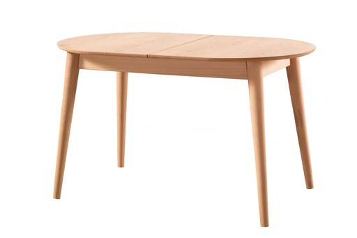 [5183N] Table ovale extendable en bois