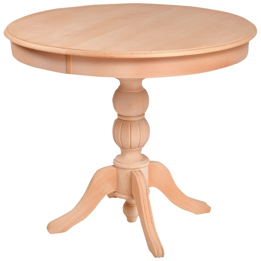 [6202C] Round table extendable wooden