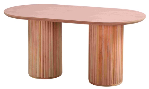 [MSA-111] Table ovale en bois fixe