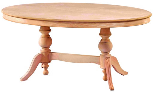 [MSA-147] Fixed wooden oval table