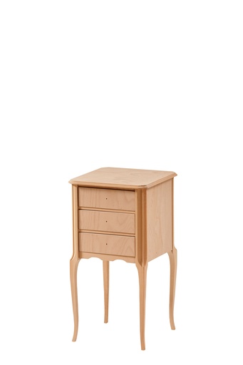 [3529N] Wooden bedside table