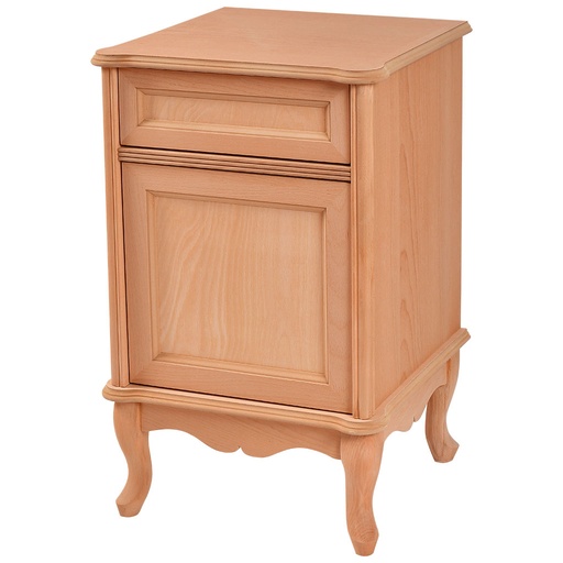 [5237C] Wooden bedside table