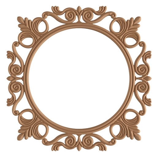 [7001C] Rama Round Mirror en MDF