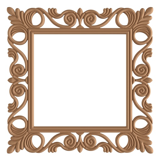 [7005C] The square mirror frame in MDF