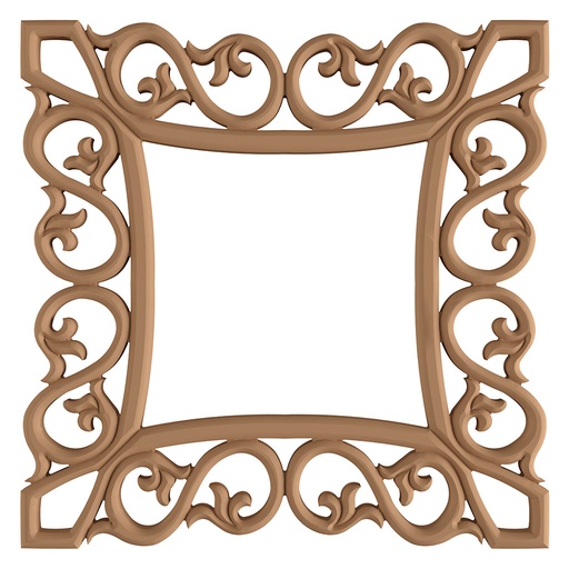 [7006C] The square mirror frame in MDF