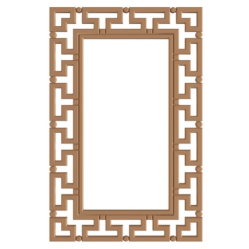 [7013C] The rectangular mirror frame in MDF