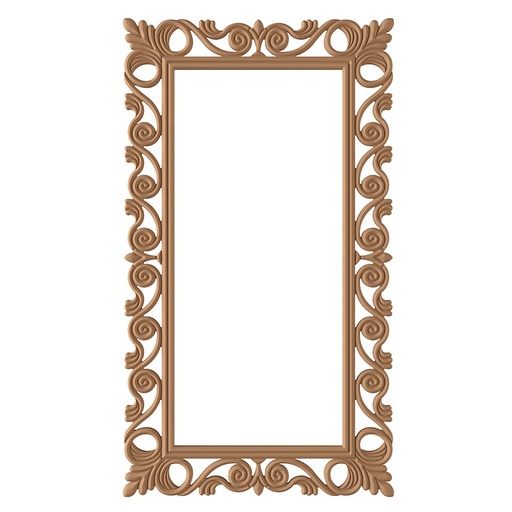 [7021C] The rectangular mirror frame in MDF