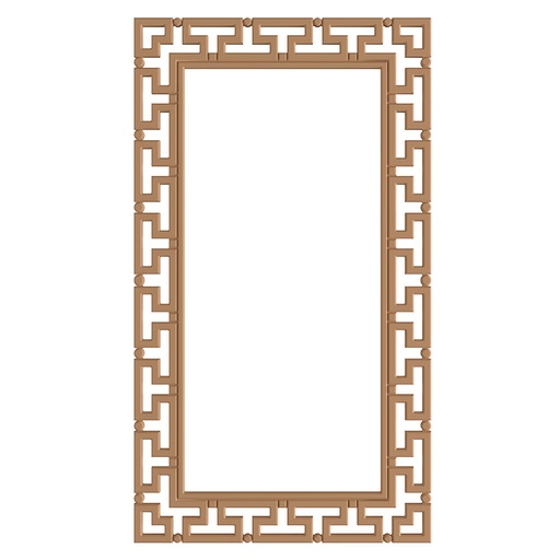 [7024C] The rectangular mirror frame in MDF