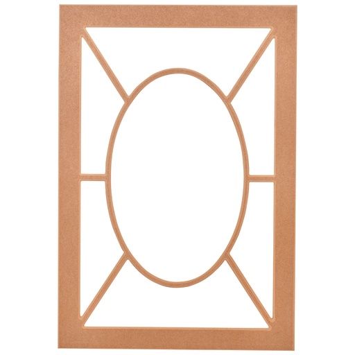 [7127C] The rectangular mirror frame in MDF