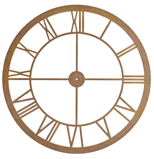 [AYN-224] Horloge de miroir de cadre dans MDF