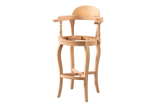 [5661N] Skeleton chair bar made of wood