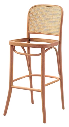 [BAR-102] Barhocker Skelett aus Holz mit Rattan