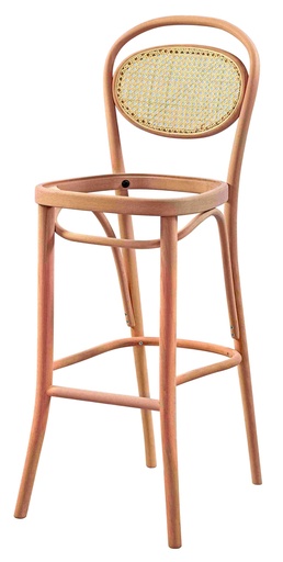 [BAR-104] Barhocker Skelet aus Holz mit Rattan