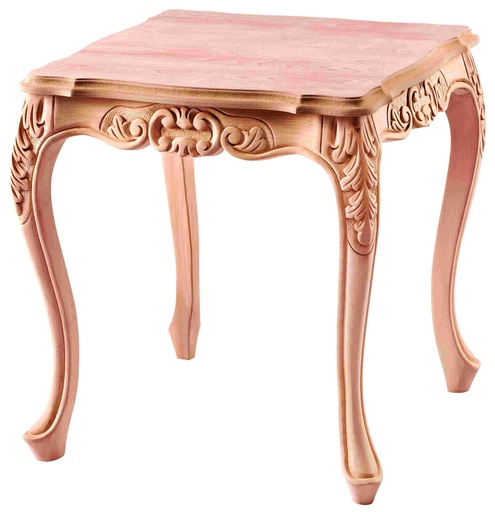 [ORT-119-1] Square wooden table with sculpture