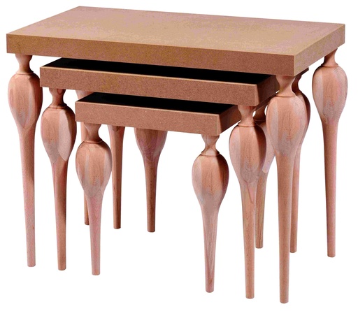 [ZGN-120] Set Holz- und MDF -Tische