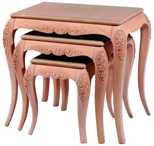 [ZGN-157] Set of wood and MDF tables with sculpture